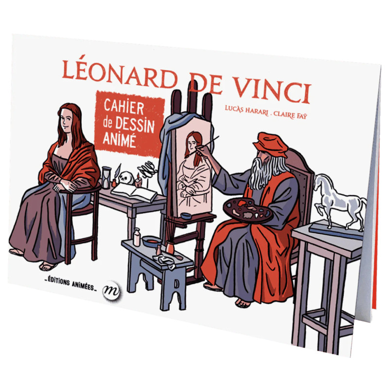 Cahier de dessin à animer Leonard de Vinci EDITIONS ANIMEES