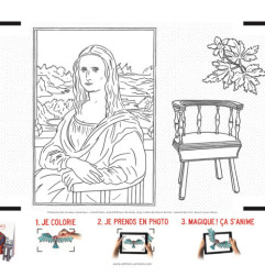 Cahier de dessin à animer Leonard de Vinci EDITIONS ANIMEES