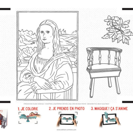 Cahier de dessin à animer Leonard de Vinci EDITIONS ANIMEES