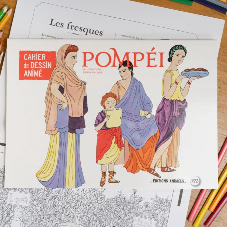 Cahier de dessin à animer Pompéï EDITIONS ANIMEES
