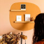 Etagère murale magnétique en bois FERFLEX, 45 cm