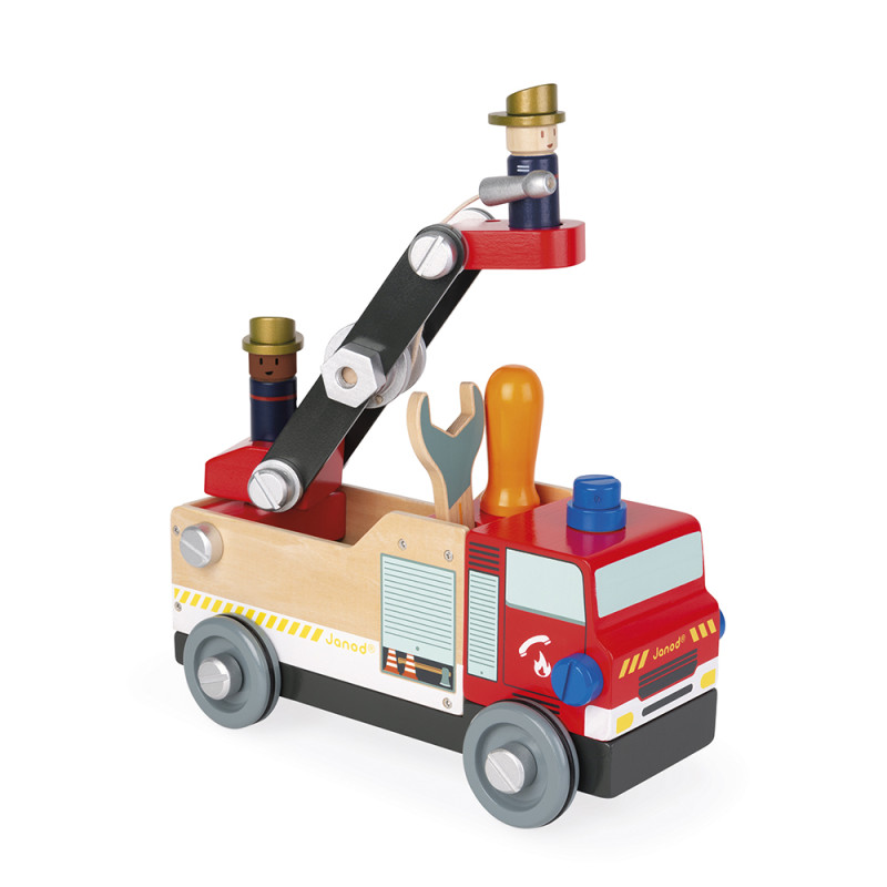 Camion de pompiers Brico'Kids JANOD