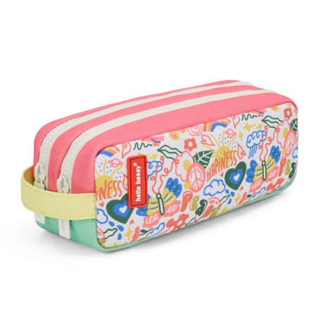 Trousse Happiness HELLO HOSSY, double compartiment