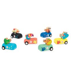 Voiture à friction en bois Applepop JANOD