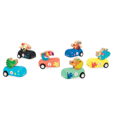 Voiture à friction en bois Applepop JANOD