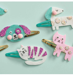 6 barrettes Little Pets à créer JANOD