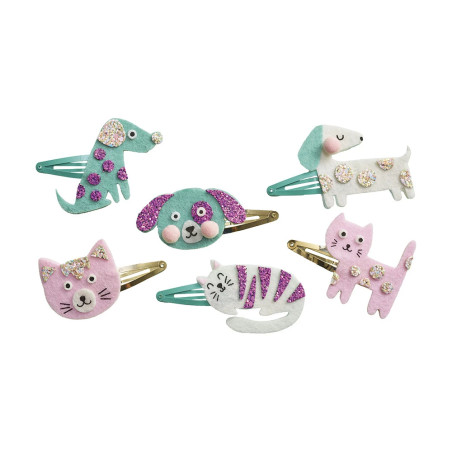 6 barrettes Little Pets à créer JANOD