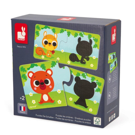 Puzzles Les Animaux et leurs Ombres JANOD