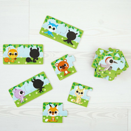 Puzzles Les Animaux et leurs Ombres JANOD