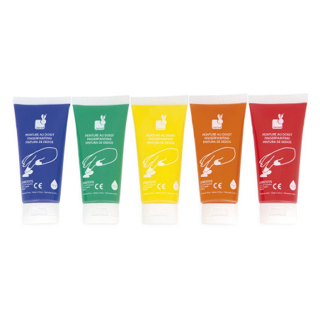 Tubes de Peinture au Doigt x 5 JANOD