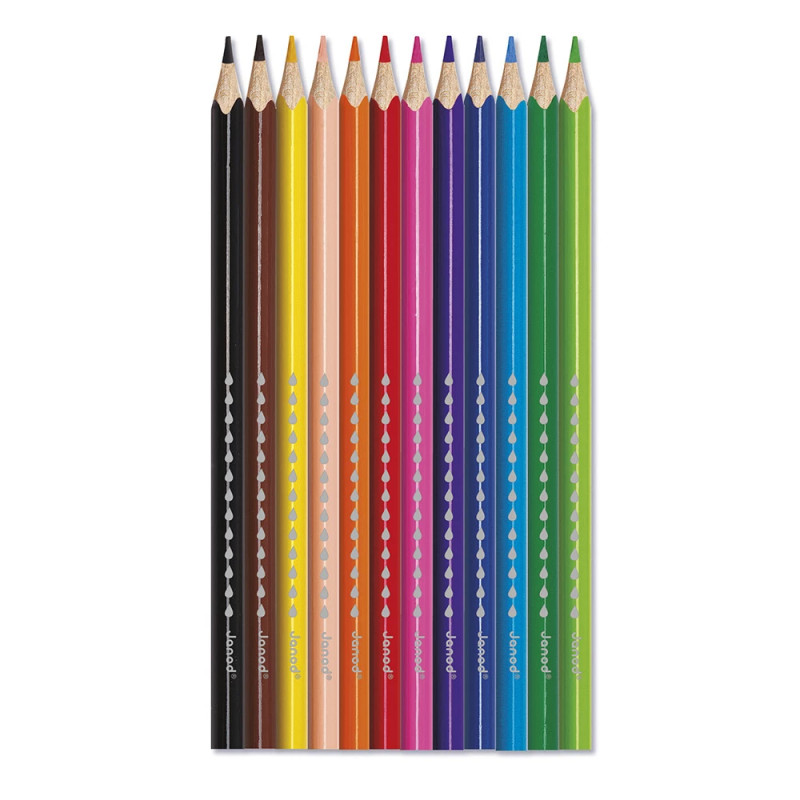 Crayons aquarellables x 12 JANOD