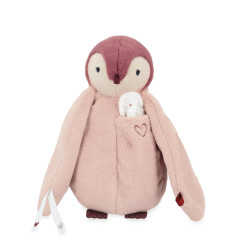 Peluche à bisous Manchot Rose KALOO