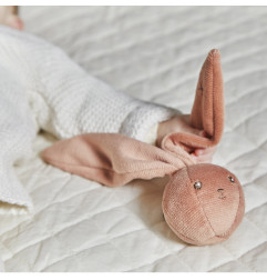 Balle hochet Lapin KALOO, terracotta