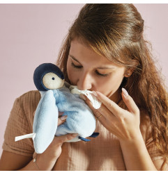 Peluche à bisous Manchot Bleu KALOO