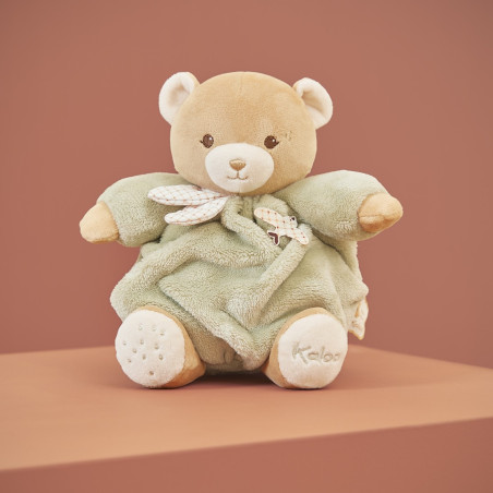 Peluche Ours Patapouf KALOO, Vert