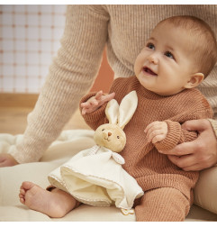 Doudou Lapin Rond KALOO, Crème