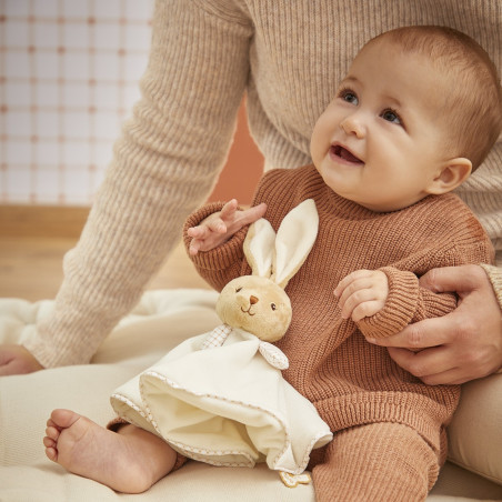 Doudou Lapin Rond KALOO, Crème