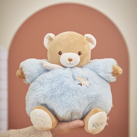 Peluche Patapouf Ours Bleu KALOO, 25 cm