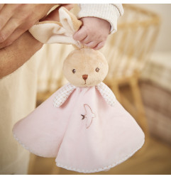 Doudou plat Lapin Rose KALOO