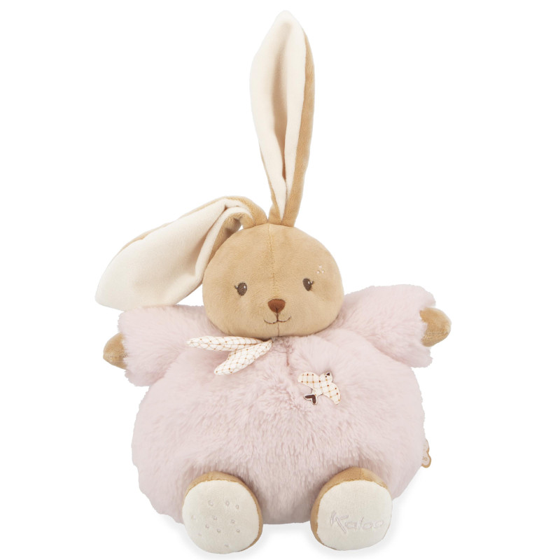 Peluche Patapouf Lapin Rose KALOO, 25 cm