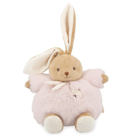 Peluche Patapouf Lapin Rose KALOO, 25 cm