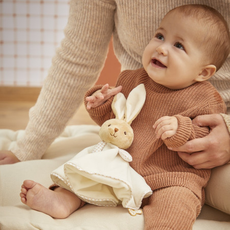 Doudou plat Lapin Crème KALOO