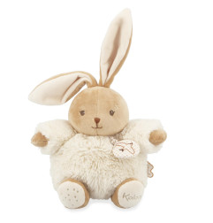 Peluche musicale Patapouf Lapin Crème KALOO, 17 cm