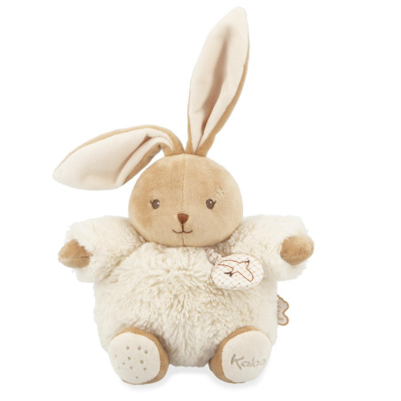 Peluche musicale Patapouf Lapin Crème KALOO, 17 cm