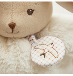 Peluche musicale Patapouf Lapin Crème KALOO, 17 cm