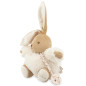 Peluche musicale Patapouf Lapin Crème KALOO, 17 cm