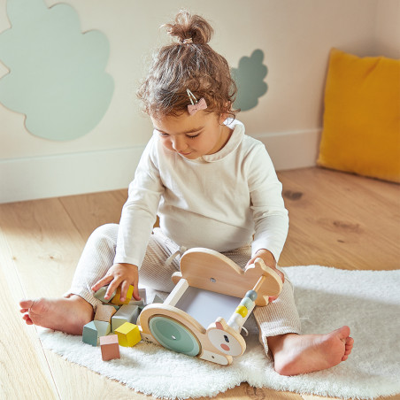 Chariot de cubes Escargot JANOD