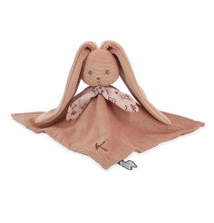 Grand doudou plat Lapin Terracotta KALOO, 30 cm