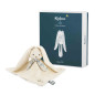Grand doudou plat Lapin Crème KALOO, 30 cm