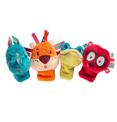 Lot de 4 marionnettes à doigts Jungle LILLIPUTIENS