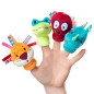 Lot de 4 marionnettes à doigts Jungle LILLIPUTIENS