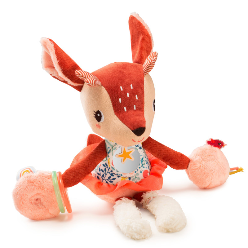 Peluche hochet multi-activités Stella LILLIPUTIENS