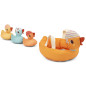 Jouet de bain Maman Canard et ses canetons LILLIPUTIENS