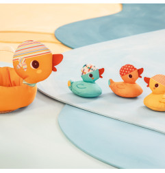 Jouet de bain Maman Canard et ses canetons LILLIPUTIENS