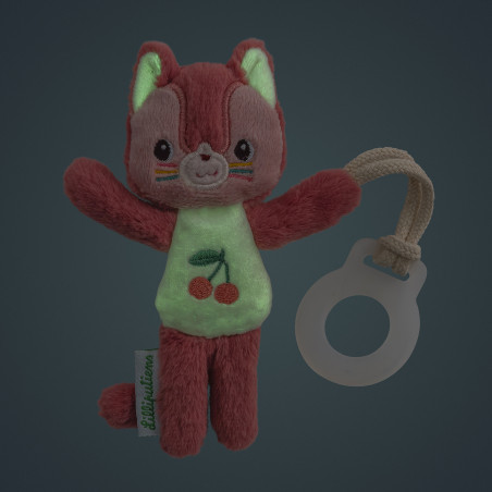 Mini peluche Jeanne Amie de la Nuit LILLIPUTIENS, phosphorescente