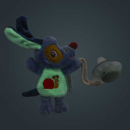 Mini peluche Jules Ami de la Nuit LILLIPUTIENS, phosphorescent