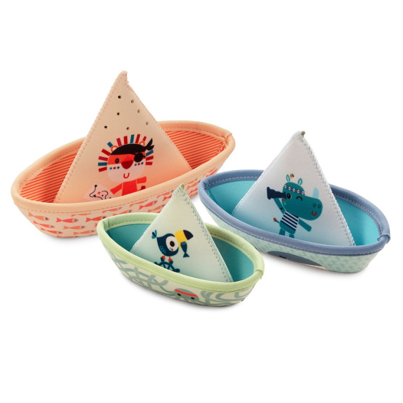 Set de 3 bateaux flottants Jungle LILLIPUTIENS