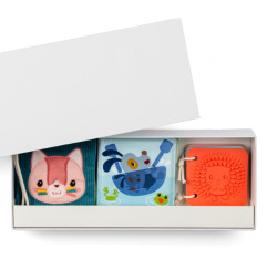Set de naissance 3 livres sensoriels Jardin LILLIPUTIENS