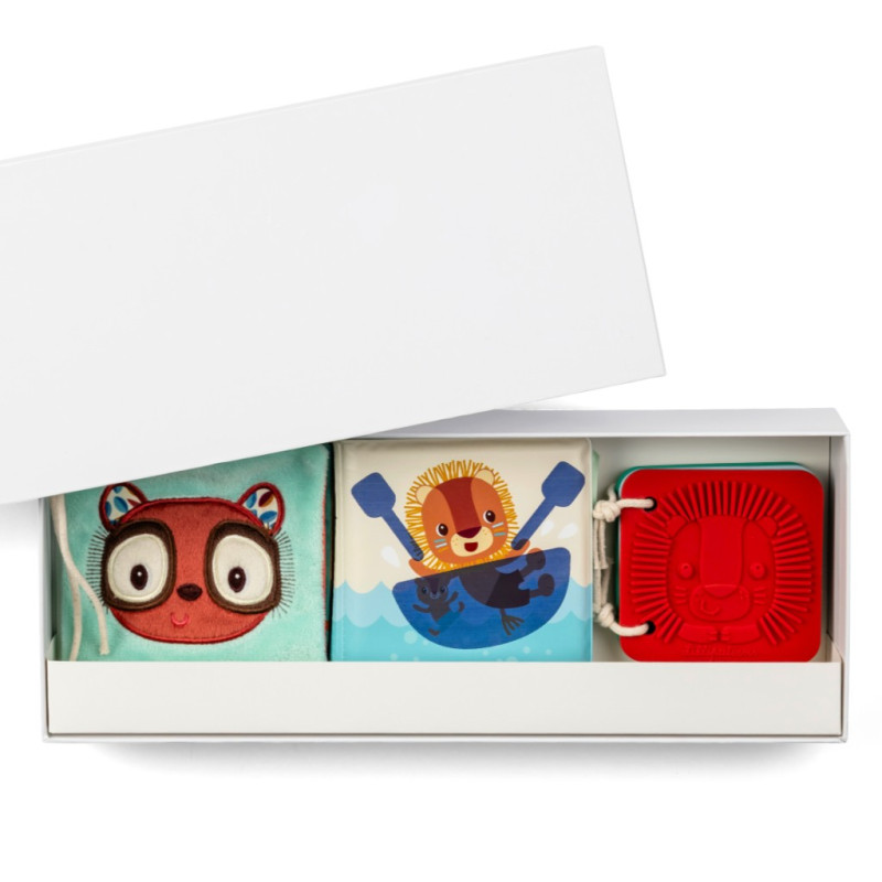 Set de naissance 3 livres sensoriels Jungle LILLIPUTIENS