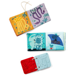 Set de naissance 3 livres sensoriels Jungle LILLIPUTIENS