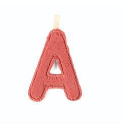 Lettre A LILLIPUTIENS, Rose phosphorescente