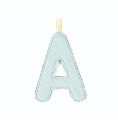 Lettre A  LILLIPUTIENS, Bleu phosphorescent