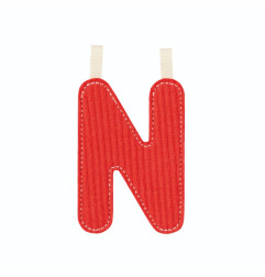 Lettre N LILLIPUTIENS, Rouge phosphorescente