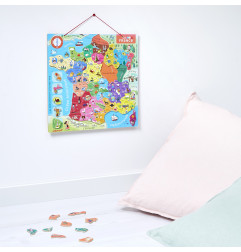 Puzzle France Magnétique JANOD, dès 7 ans
