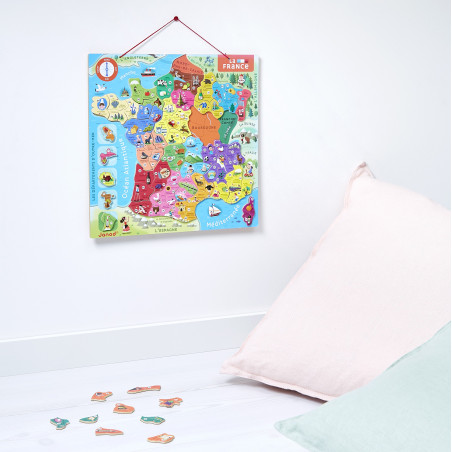 Puzzle France Magnétique JANOD, dès 7 ans