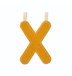 Lettre X LILLIPUTIENS, phosphorescente